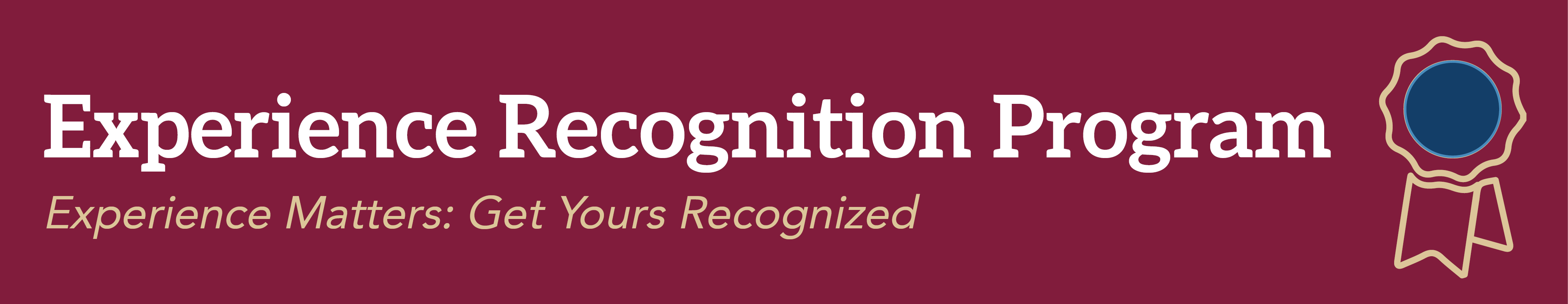 Experience Recognition Program