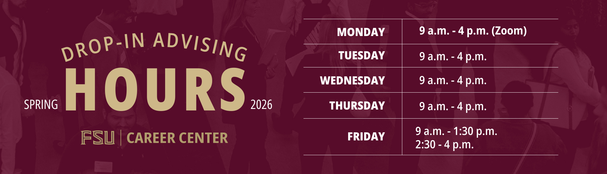 Spring 2026 Advising Hours