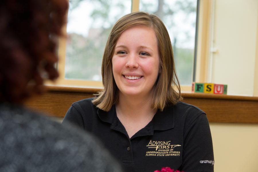 A mock interview with career center staff