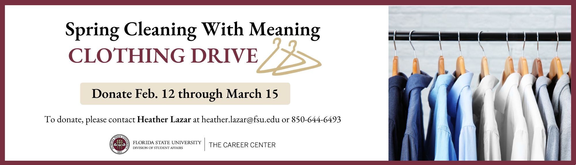 Spring Cleaning With Meaning Clothing Drive